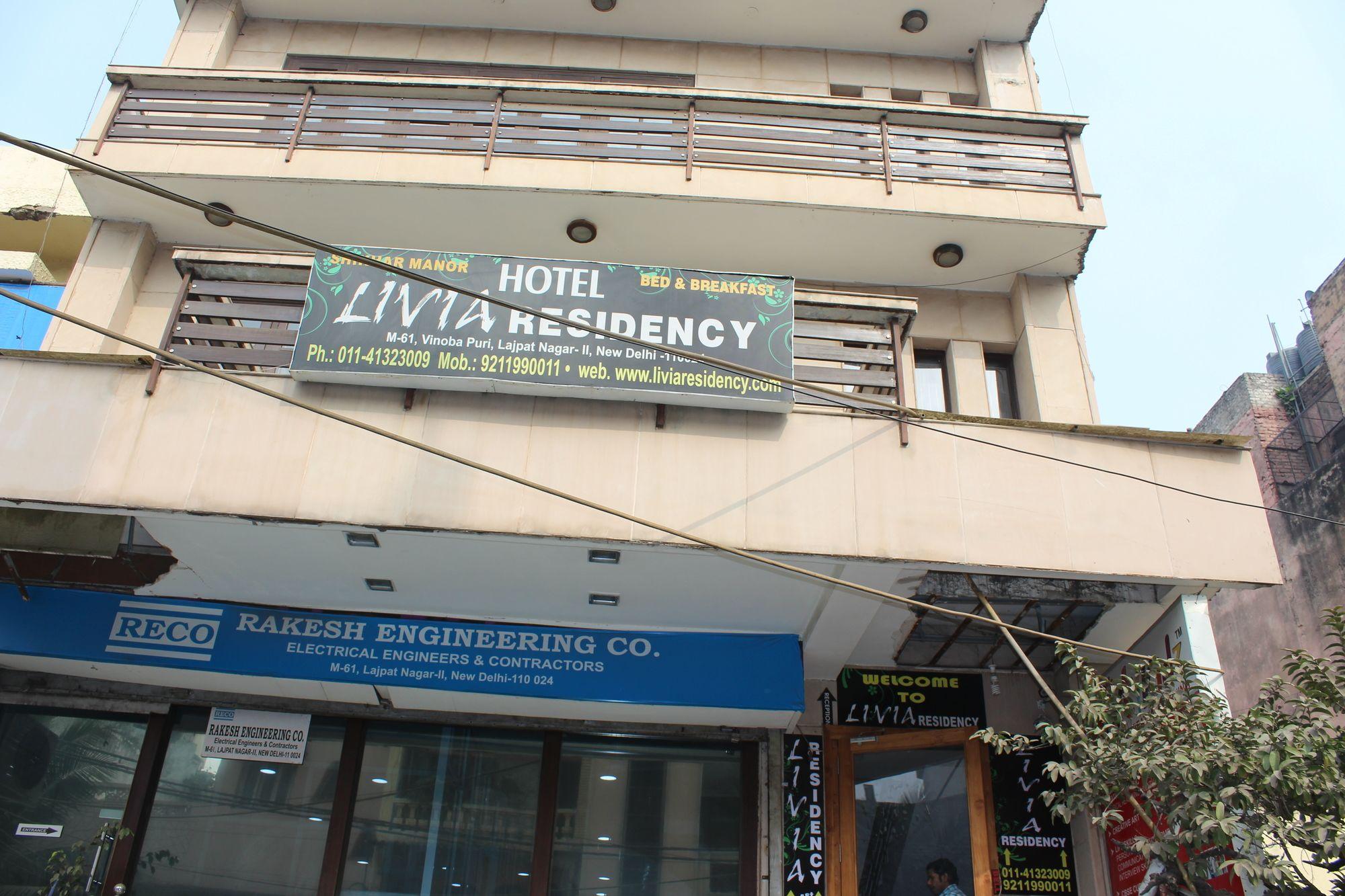 Hotel Livia Residency New Delhi Exteriör bild